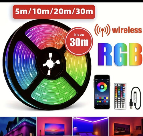 Rgb led lichtstreifen usb - led,