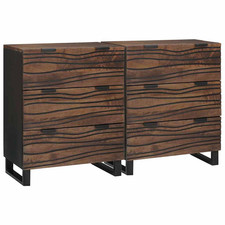 Sideboard Set 2 pcs Walnuss 60