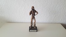 Schwere Mick Jagger Statue auf Marmorsockel Vintage