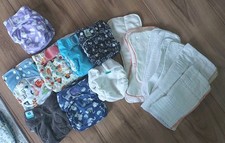 Paket Set Stoffwindeln All In One Totsbots Mio  Einlagen Überhosen Pocketwindeln