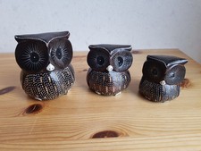 💖3x hübsche Eulen aus Holz