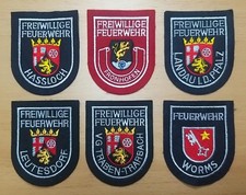 Feuerwehr-Ärmelabzeichen Konvolut Rheinland-Pfalz