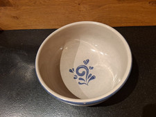 Alte Schüssel, Blau, Steinzeug, Schale  