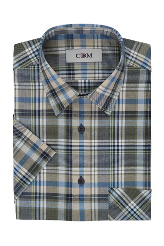 Cdm herren kurzarmhemd oliv - cdm®,