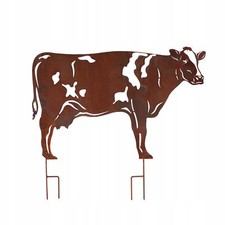 Rostfigur Kuh Metall