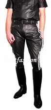 Lederhose weiße streifen - lederhose,