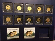 10 x Goldmünzen „Libellen“ 999 Feingold Collection