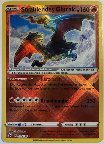 Pokemon strahlendes glurak - glurak, |