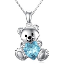 Teddybär Halskette, Sterling