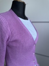 Strickjacke Cardigan Allude in S rosa Cashmere/ Seide
