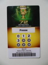 Borussia Dortmund-VfL Wolfsburg 2015  Pokalfinale Presse-Ausweis  N693