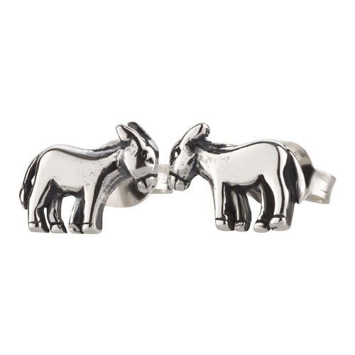 Ohrringe esel 925 silber - esel,