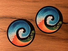 2x SURF Aufkleber Beach Strand