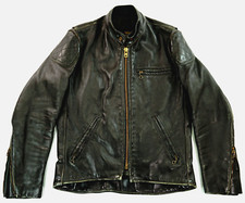VANSON Model A Biker Motorrad Harley Lederjacke Braun 48 M