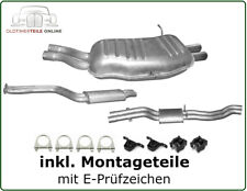 Auspuff Set für BMW 3er Touring (E46) 320i 325i 330i VSD + Mitteltopf + Endtopf