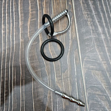 Edelstahl Silikon Harnröhren-Dehner Prinzenzepter Dilator Penisplug Rohr Perlen