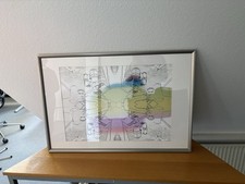 Moderner Kunstdruck – Limitierte Edition 54/100 – Signiert – Mit Rahmen