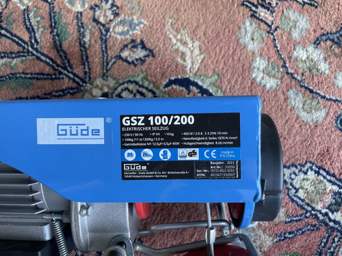 Güde elektrischer seilzug gsz - güde,