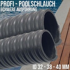 PROFI Schwimmbad Pool Swimming Solar Saug Teich Schlauch 32 38 40 mm schwarz