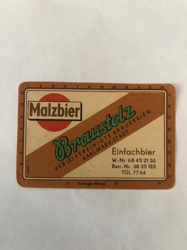 Bieretikett braustolz brauerei - bieretikett, braustolz-brauerei