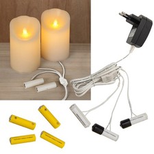 Batterie-Adapter AA AAA Batterieersatz 230V Betrieb für Led Kerze & Lichterkette