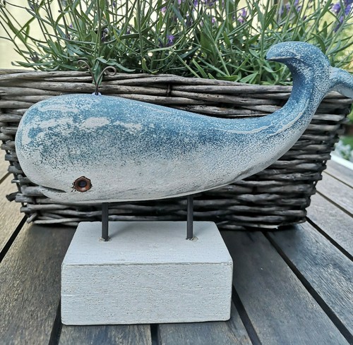 Wal figur holz whale fisch - figur,