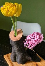 Reagenzglas Vase aus Holz –