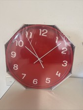 Ikea PLUTTIS, Wanduhr , rot