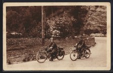 Foto-AK Motorrad Puch, Kennzeichen EX 744 u. EI 792 