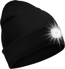 LED Mütze mit Stirnlampe, Wintermütze - verschiedene Farben - Unisex