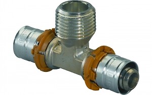 Uponor press stück mit - s-press, t-stück