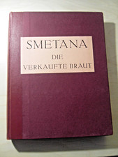 alte Noten Smetana Die verkaufte Braut komische Oper in 3 Akten Klavierauszug