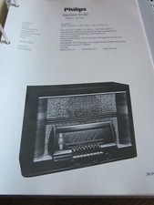 Schaltplan  radio Philips Aachen D 62, 1939