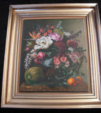 Royal Copenhagen  J.L.Jensen  Malerei  Blumen  Blomster  Bild   Porzellanbild