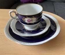 Sammeltasse echt Kobalt