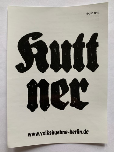 Aufkleber sticker volksbühne - aufkleber,