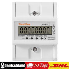 Drehstromzähler geeicht für DIN Hutschiene + 10(100)A 230/380V 3 Phasen 4 Draht
