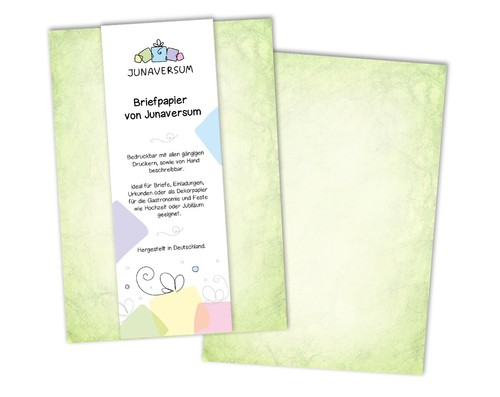 Briefpapier grün briefbogen - grün,