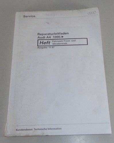 Werkstatthandbuch audi b5 - audi,