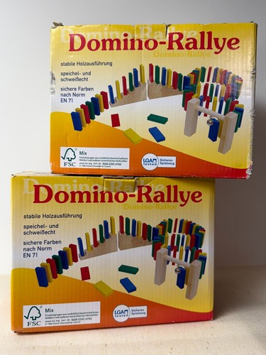 Domino rallye holzspielzeug - domino-rallye;,
