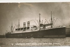 Passagierschiff Deutschland der Hamburg-Amerika-Linie im Hafen