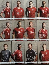 FC Bayern München, Autogrammkarten, Sortiment, Unterschrift Gedruckt