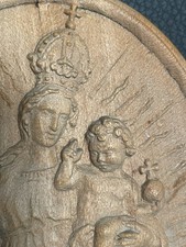 Antikes Relief Madonna Jesus