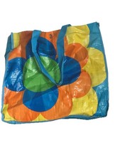 PRIL Shopper Einkaufstasche Badetasche Blumen Prilblumen Vintage Retro 35x33 cm