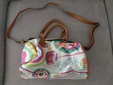 Desigual Frauen Handtasche Floral Canvas Bestickt