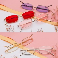 Vintage Rechteck Sonnenbrille