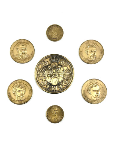 Bronze gedenkmedaillen - bronze,