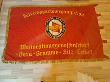 DDR SED Fahne Banner Flagge Partei Grundorganisation Gera-Gramme Erfurt