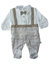 Nazarener Gabrielli Baby Strampler Baumwolle Jersey Jungen Langarm