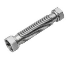 Flexo Edelstahlwellrohr flexibel ausziehbar mit Dichtung Wellrohr versch. Größen